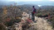 all'inizio del single track per il lago delle Piane
