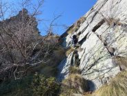 Blin sul ripido verso la cima del Mont Bellin