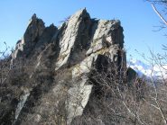 A sinistra il Mont Bellin con il suo versante di salita