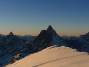 tramonto dalla vetta