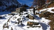 arrivando all'Alpeggio di Nannaz superiore (17-11-2012)