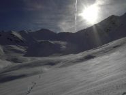 Neve abbondante nella parte superiore.