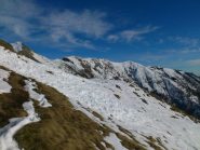 poco sotto la cima del Sassone (a sx della foto)