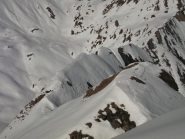 La cresta, dopo la quota 2785m