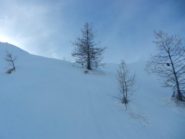 Ultimo tratto di saita sotto la cresta (2380 m)