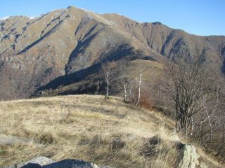 Dalla Punta Cialma, a sx si intravede il Monte Croass