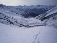 i primi ripidi ancora senza ciaspole...