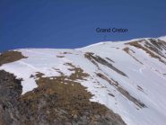 l'ultimo tratto di cresta e la vetta....