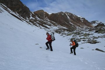  all'inizio del valloncello per il Colle Reisassetto
