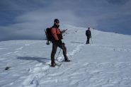 in salita verso l'anticima