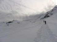 sul lungo pianoro in alto