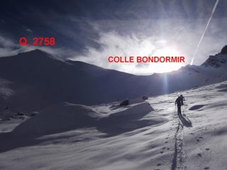 in vista della prima cima