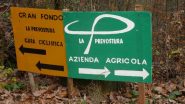 segnaletica lungo il percorso delle Prevostura