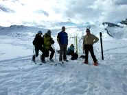 Il gruppo in cima alla Rascias