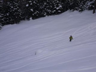 bella neve anche verso il basso...