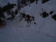 l'arrivo sulla poderale in basso...