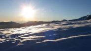 Salita con il sole radente....