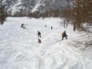 anche un cane in discesa coi G.A.S.A.T.I.