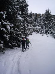 in discesa sulla nostra traccia...