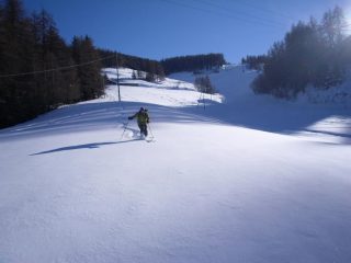 ultimi  spazi intonsi prima del tratto finale poco attraente...