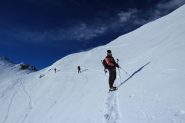 il traverso che porta al colletto di quota 2325 m. (8-12-2012)