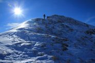 salendo verso la cima del Ciotto Mieu (8-12-2012)