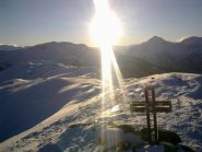 tramonto dalla cima del Moncrons