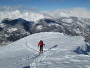in salita sulla dorsale