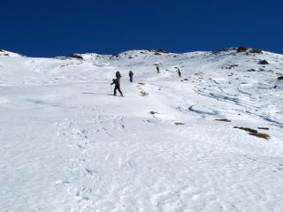Salendo nella parte mediana dell'itinerario