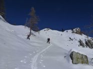 Ultimi metri prima del colletto 2221m