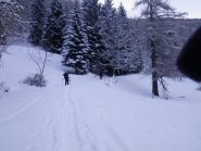 leggera nevicata salendo