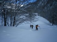 neve polverosa nella parte bassa