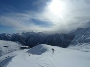 Sul costone neve ventata portante
