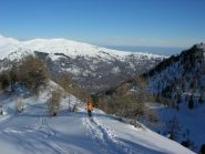 fino alla spalla solo un pò d'arietta