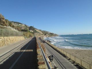 bel tratto della ciclabile