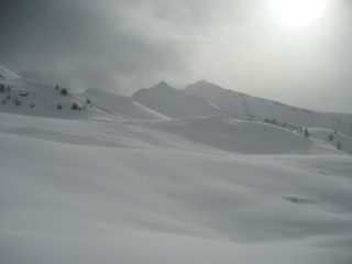 Monte Zerbion con il percorso (sci-alpinistico) da Promiod 