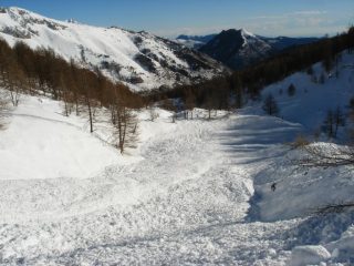 valanga nel vallone