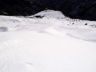 ancora un bel tratto prima della crosta