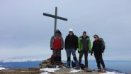 Davide, Maurizio, Mary e Andrea in vetta (22-12-2012)