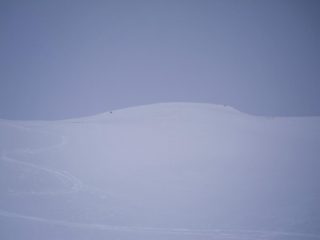 altri due skialp dopo di me nel tratto migliore....