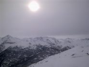panorama velato dalla cima del Moncrons