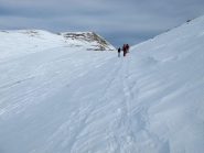 Il traverso in direzione del colle sulla Val Grana