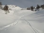 I pendii di salita dalle Grange Lauset