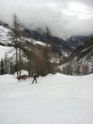 la ripida salita da Chardonney