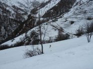 Neve trasformata in basso