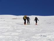 salendo sulla parte intermedia