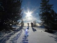 L' arrivo al colletto