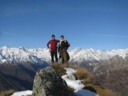Franco e Giulio in vetta al Roc Peramé