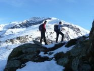 Franco e Giuseppe ad un rilievo intermedio, verso la punta nord