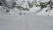 Traccia all'inizio del vallone...